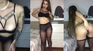 Dildosuyla çıplak dans eden seksi kadın kandırdı