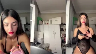 Elanur Ayan seksi kıyafetlerle yayında