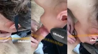 Kızın ağzına saksafon verildi